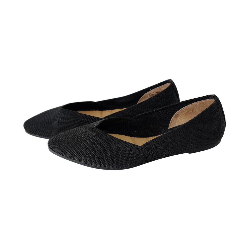 Katie & Kelly Jayde Pointed Toe Black Flats Size 6M Very Comfy - Picture 4 of 7
